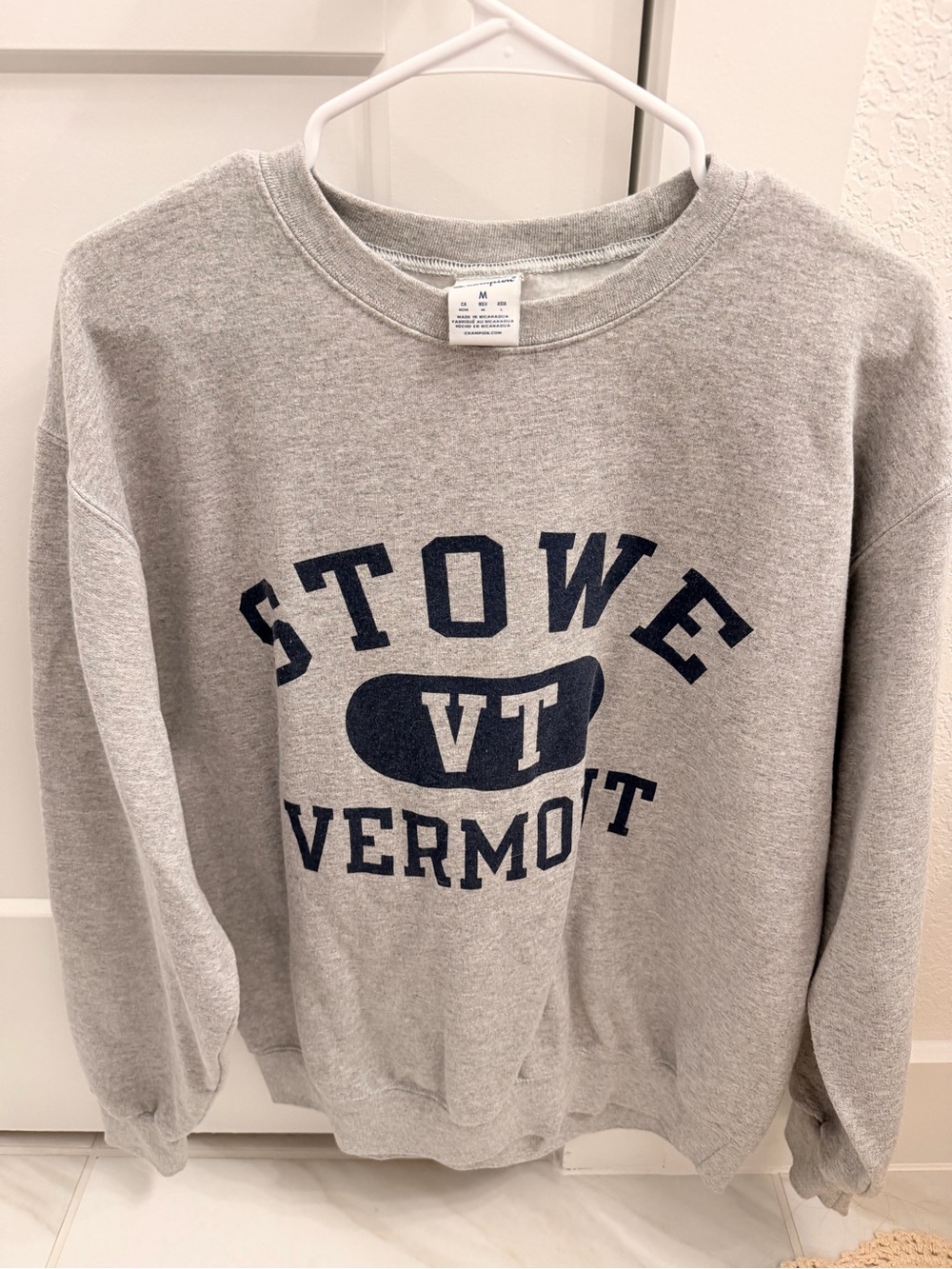 Stowe Vermont Gray Crewneck Sweatshirt - Unbranded